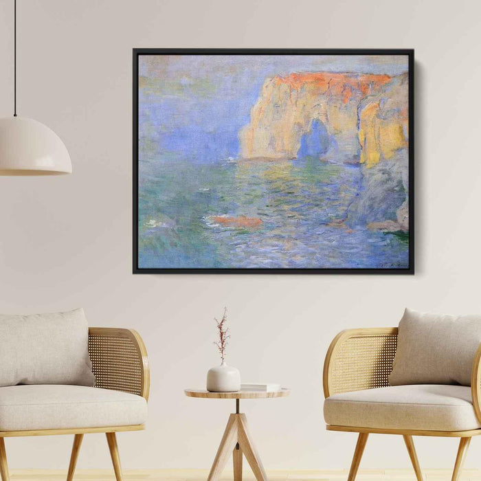 The Manneport, Reflections of Water by Claude Monet - Canvas Artwork