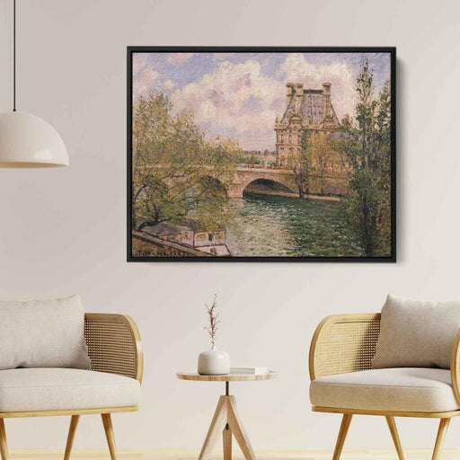 The Pavillion de Flore and the Pont Royal (1902) by Camille Pissarro - Canvas Artwork
