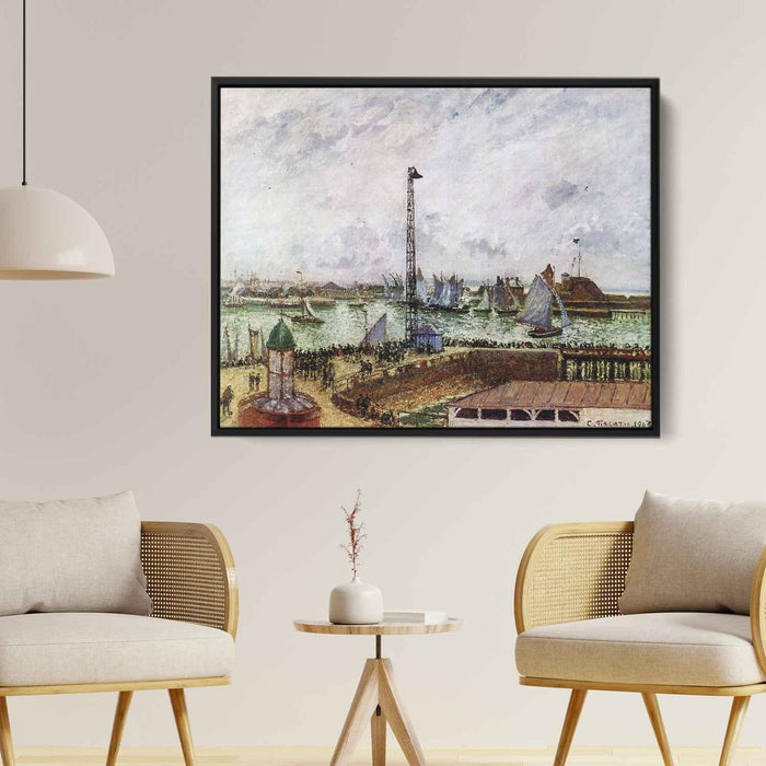 The pilot's jetty, Le Havre by Camille Pissarro - Canvas Artwork