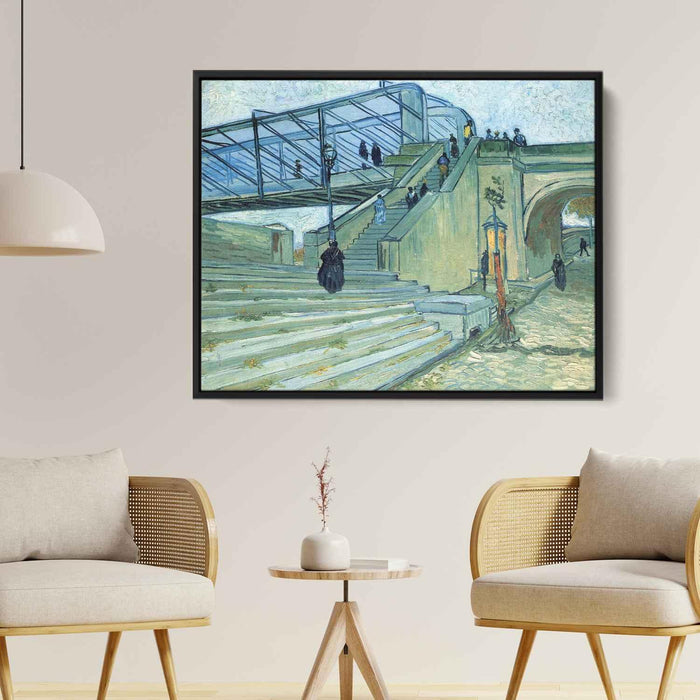 The Trinquetaille Bridge (1888) by Vincent van Gogh - Canvas Artwork