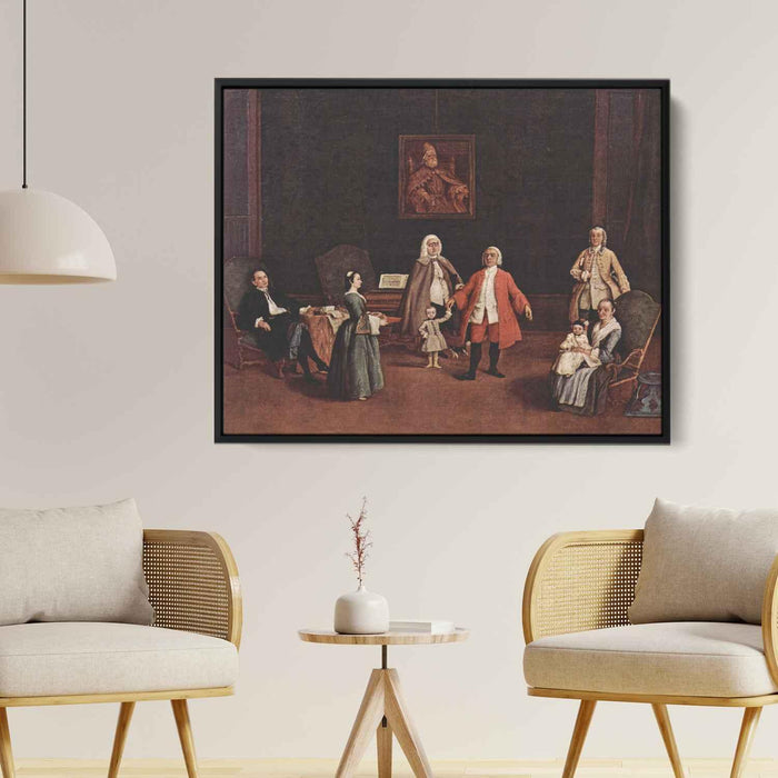 The Venetian Family (1765) by Pietro Longhi - Canvas Artwork