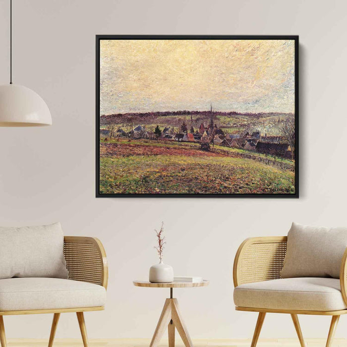 The Village of Eragny (1885) by Camille Pissarro - Canvas Artwork