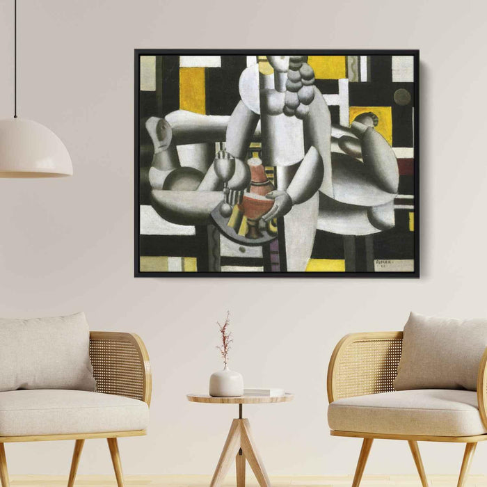 Two Women and still life 1st state (1920) by Fernand Leger - Canvas Artwork