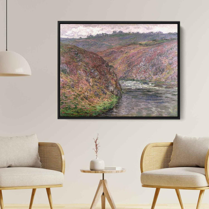 Valley of the Creuse (Grey Day) (1889) by Claude Monet - Canvas Artwork