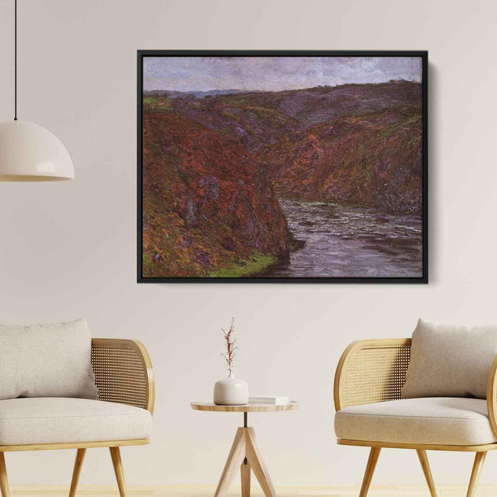 Valley of the Creuse, Grey Sky by Claude Monet - Canvas Artwork