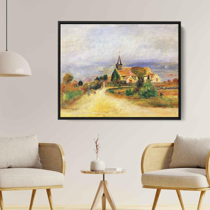 Village by the Sea (1889) by Pierre-Auguste Renoir - Canvas Artwork