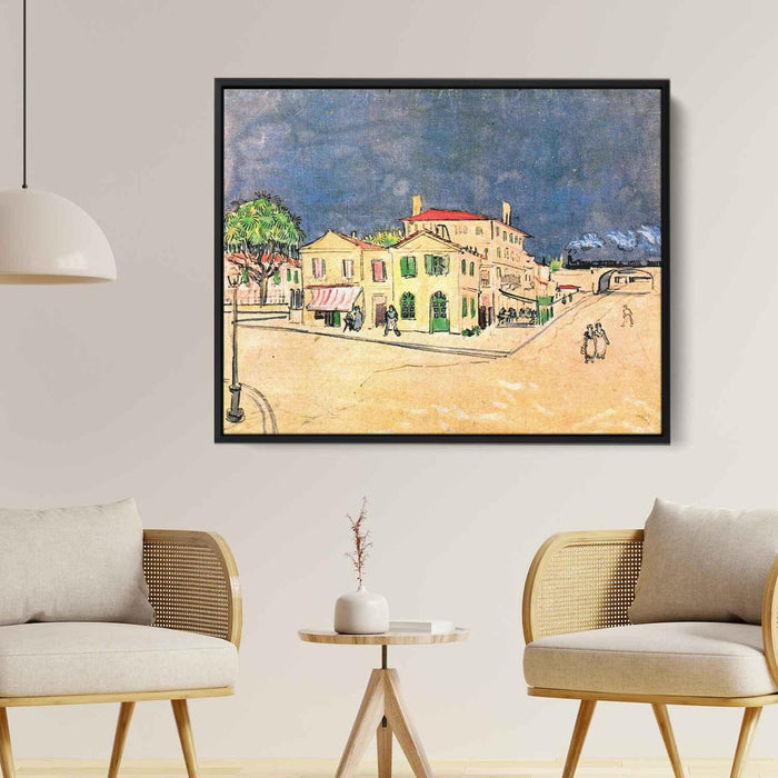 Vincent's House in Arles (The Yellow House) (1888) by Vincent van Gogh - Canvas Artwork