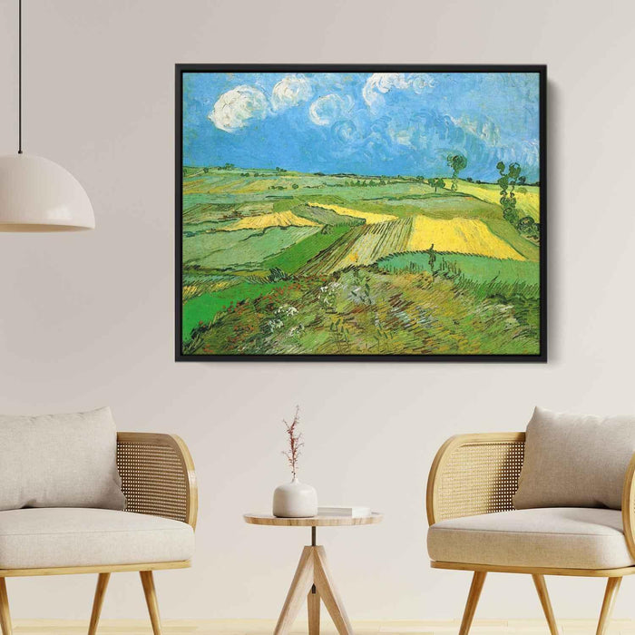 Wheat Fields at Auvers Under Clouded Sky (1890) by Vincent van Gogh - Canvas Artwork