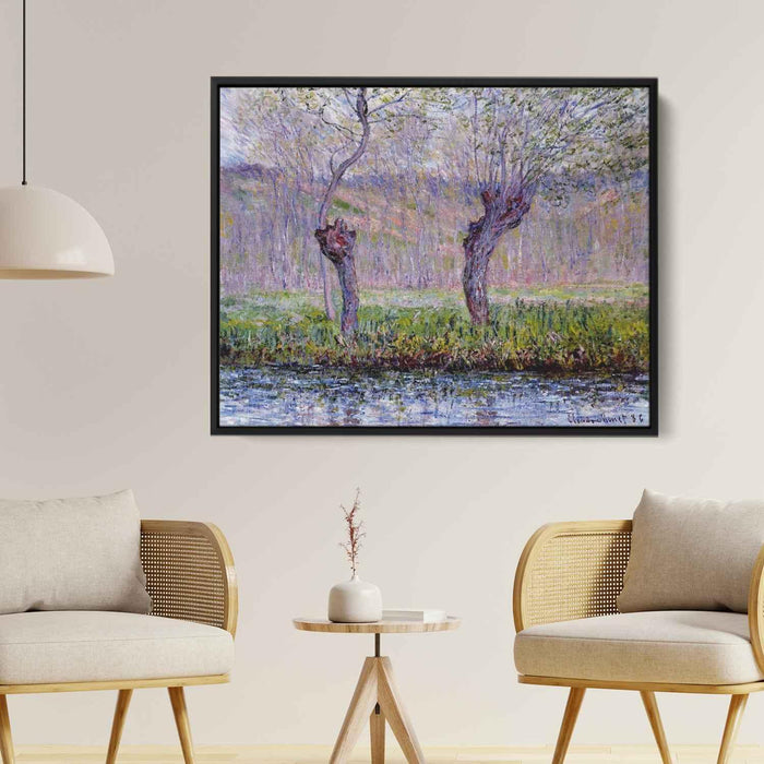 Willows in Springtime (1885) by Claude Monet - Canvas Artwork