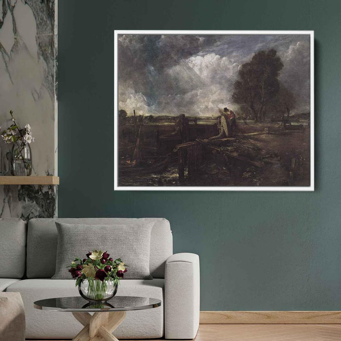 A Boat at the Sluice by John Constable - Canvas Artwork