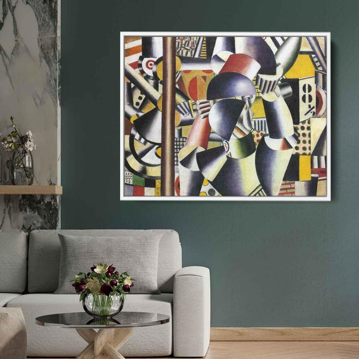 Acrobats in the circus (1918) by Fernand Leger - Canvas Artwork