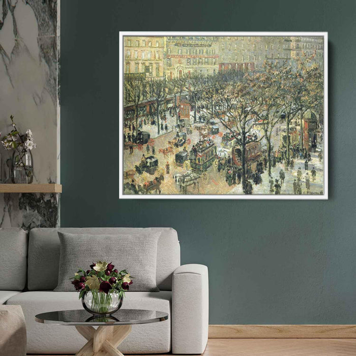 Boulevard des Italiens Morning, Sunlight by Camille Pissarro - Canvas Artwork