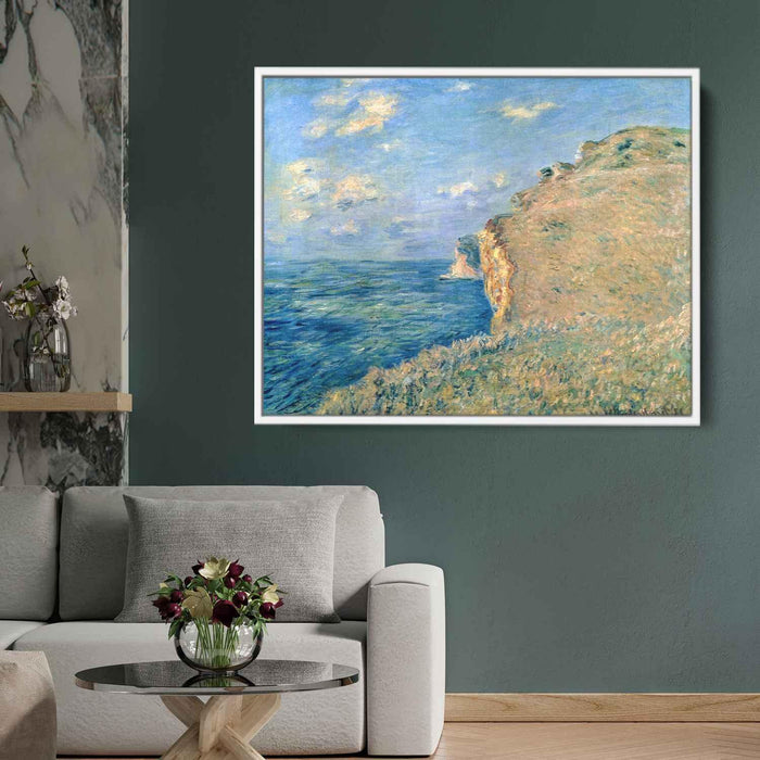 Cliff at Fecamp (1881) by Claude Monet - Canvas Artwork