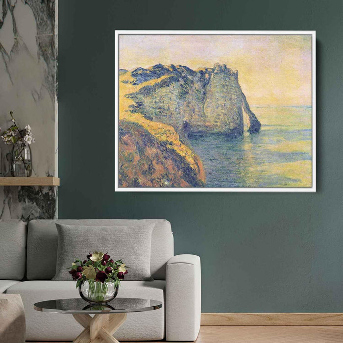 Cliffs of the Porte d'Aval (1885) by Claude Monet - Canvas Artwork