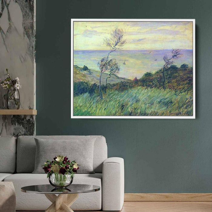 Cliffs of Varengeville, Gust of Wind by Claude Monet - Canvas Artwork