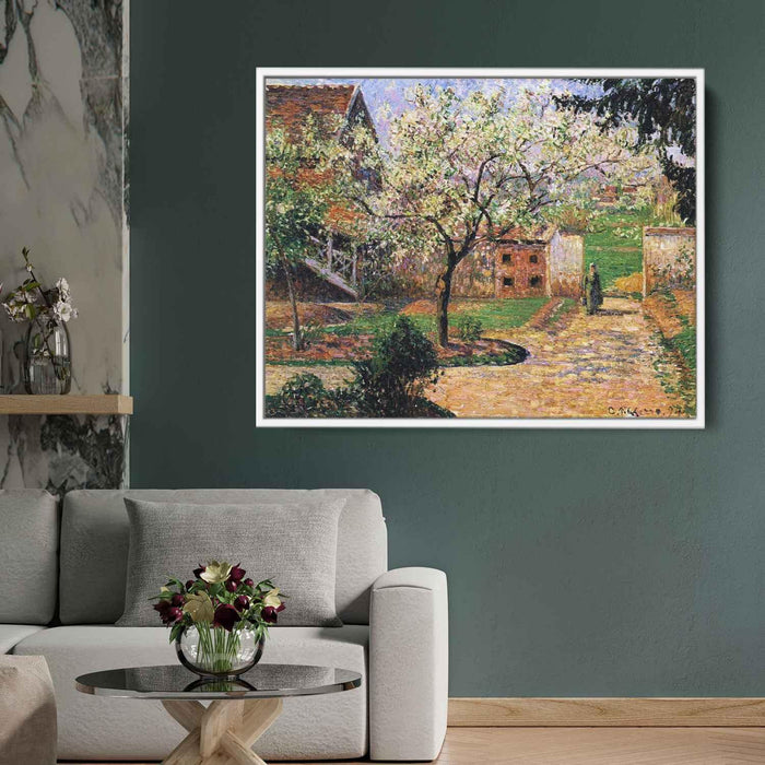 Flowering Plum Tree, Eragny by Camille Pissarro - Canvas Artwork