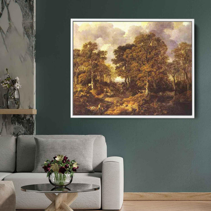 Forest (Cornard Wood) (1747) by Thomas Gainsborough - Canvas Artwork