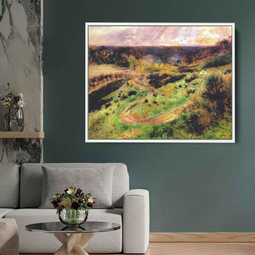 Landscape at Wargemont (1879) by Pierre-Auguste Renoir - Canvas Artwork