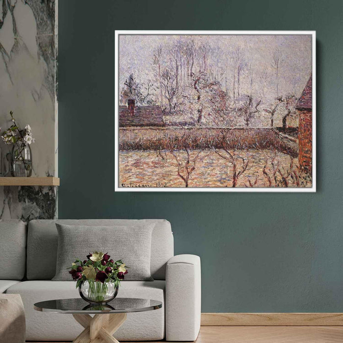 Landscape, Frost and Fog, Eragny by Camille Pissarro - Canvas Artwork