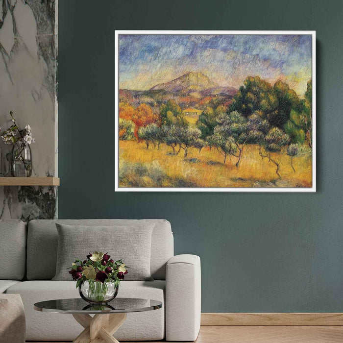 Mount Sainte Victoire (1889) by Pierre-Auguste Renoir - Canvas Artwork