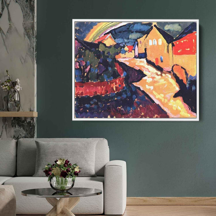 Murnau with rainbow (1909) by Wassily Kandinsky - Canvas Artwork