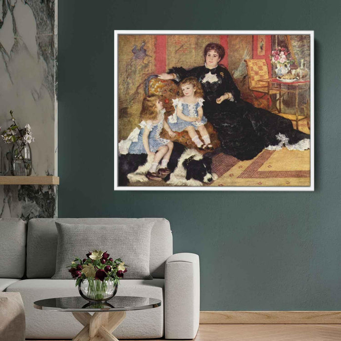 Madame Georges Charpentier and her Children (1878) by Pierre-Auguste Renoir - Canvas Artwork