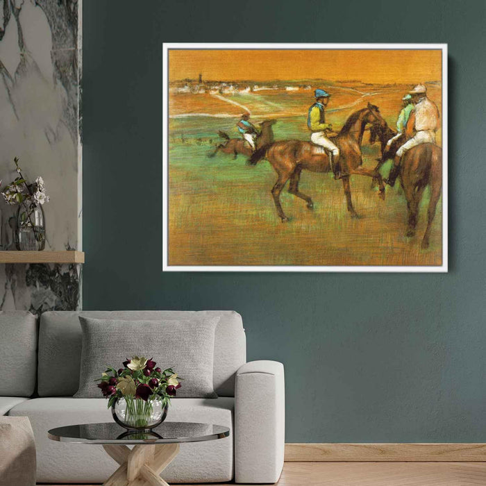 Race horses (1888) by Edgar Degas - Canvas Artwork