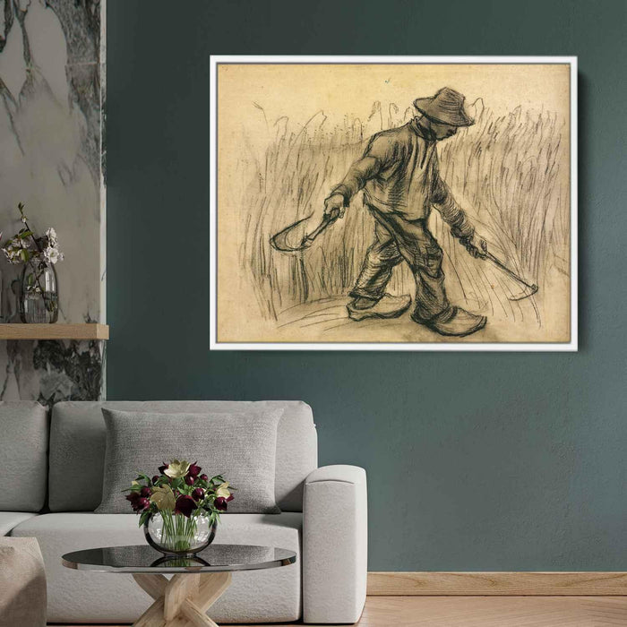 Reaper (1885) by Vincent van Gogh - Canvas Artwork