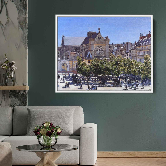 Saint Germain l'Auxerrois (1867) by Claude Monet - Canvas Artwork