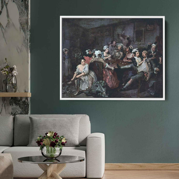 Scene in a Tavern (The Orgy) (1735) by William Hogarth - Canvas Artwork
