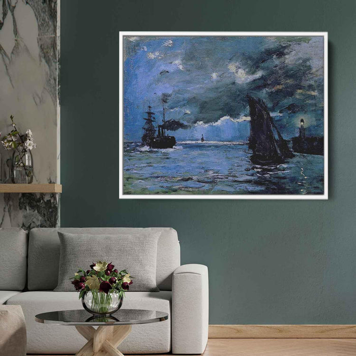 Seascape, Night Effect by Claude Monet - Canvas Artwork