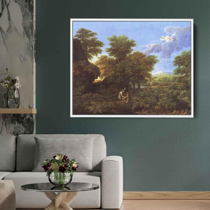 Spring (The Earthly Paradise) (1664) by Nicolas Poussin - Canvas Artwork