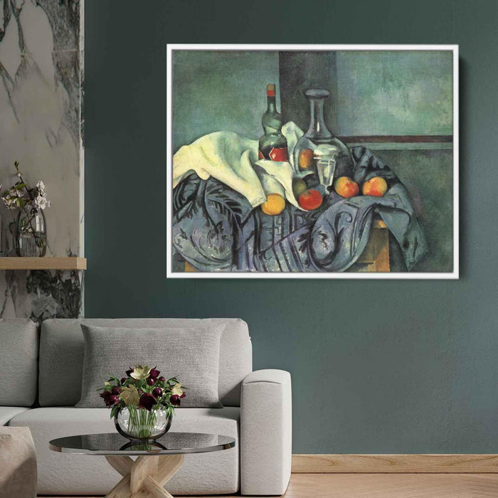 Still life, peppermint bottle by Paul Cezanne - Canvas Artwork