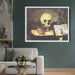 Still life with skull, candle and book by Paul Cezanne - Canvas Artwork