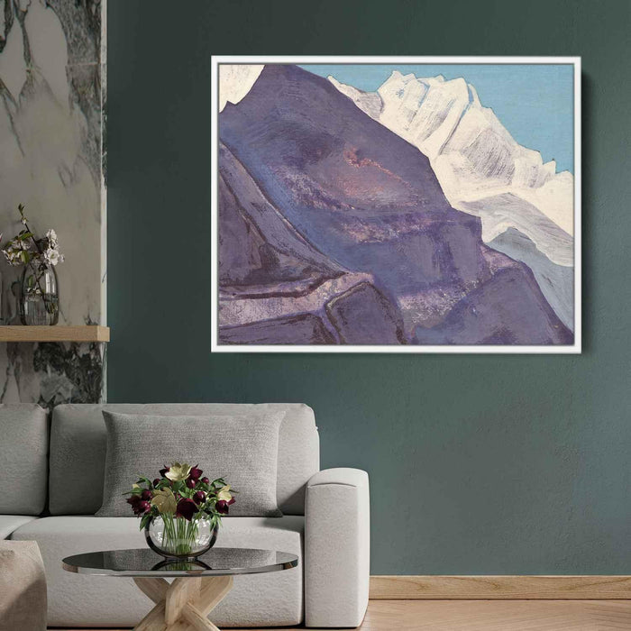 Study of mountains (1933) by Nicholas Roerich - Canvas Artwork