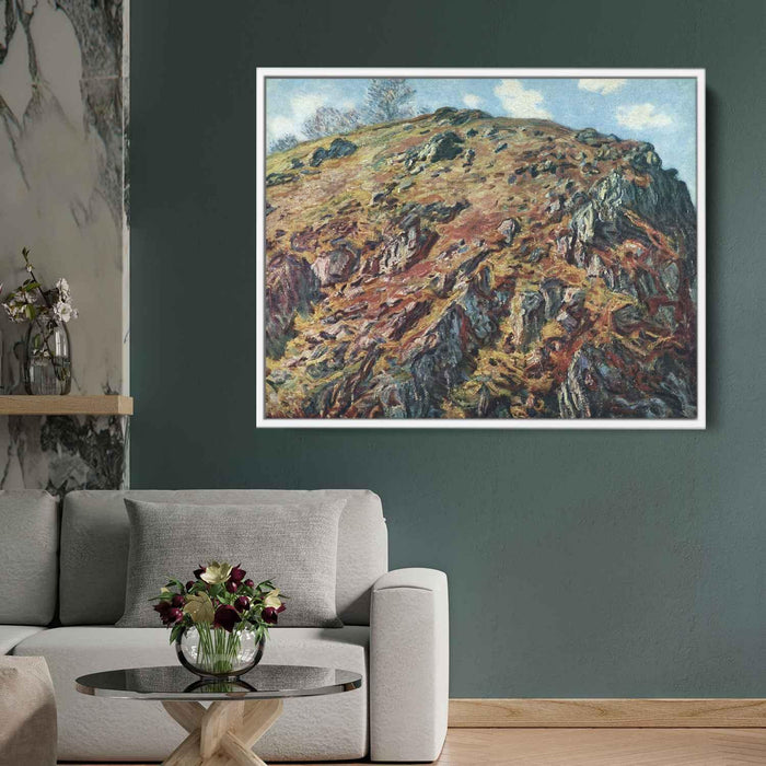 Study of Rocks (1889) by Claude Monet - Canvas Artwork