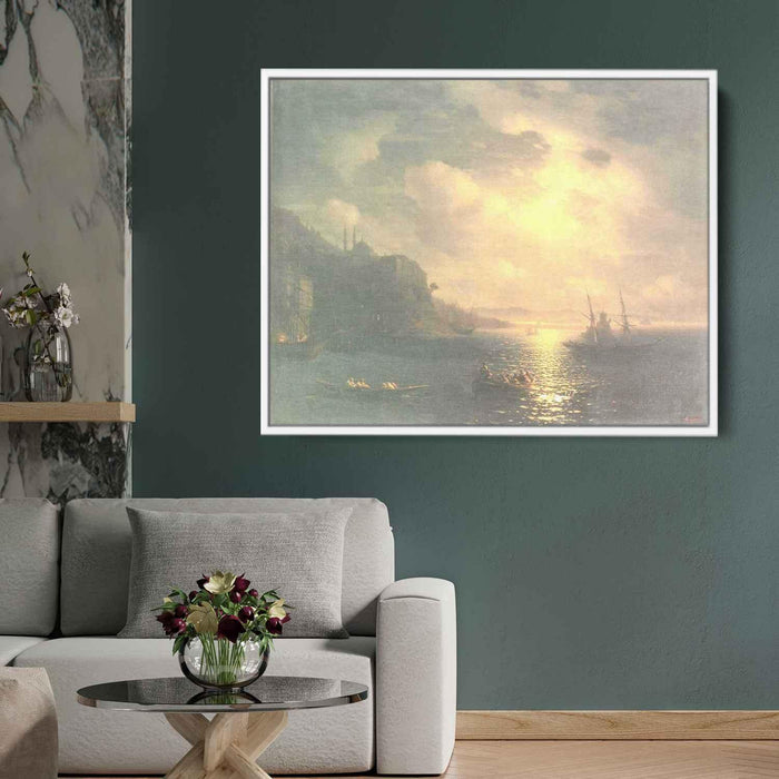 The Bay Golden Horn in Istanbul (Back then Constantinople) (1872) by Ivan Aivazovsky - Canvas Artwork