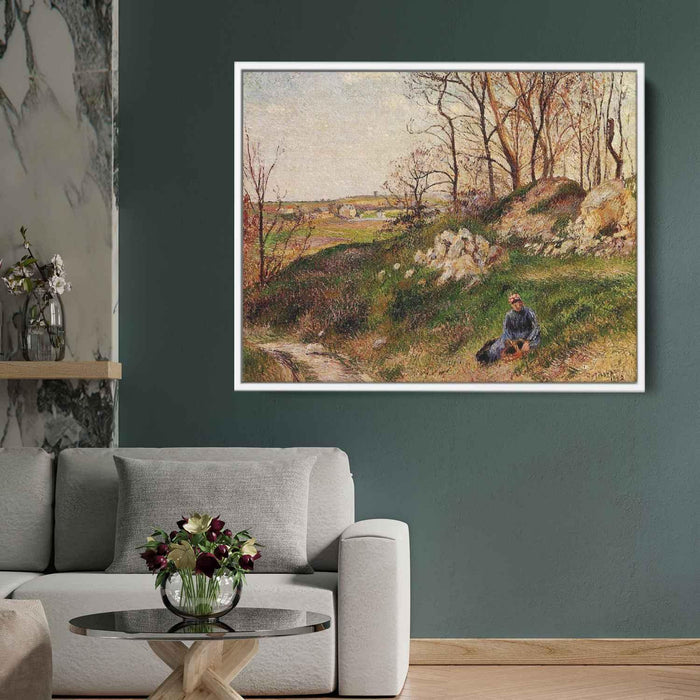 The Chou Quarries, Pontoise by Camille Pissarro - Canvas Artwork