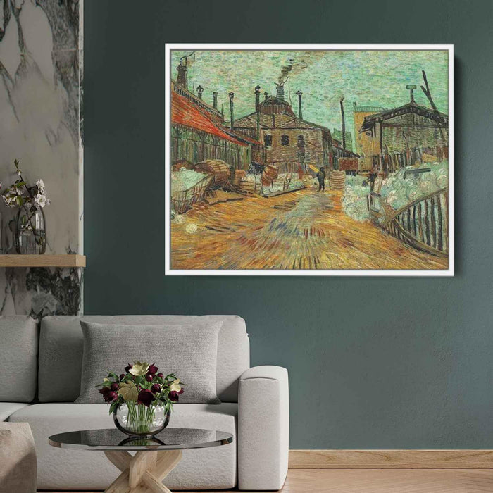 The Factory at Asnieres (1887) by Vincent van Gogh - Canvas Artwork