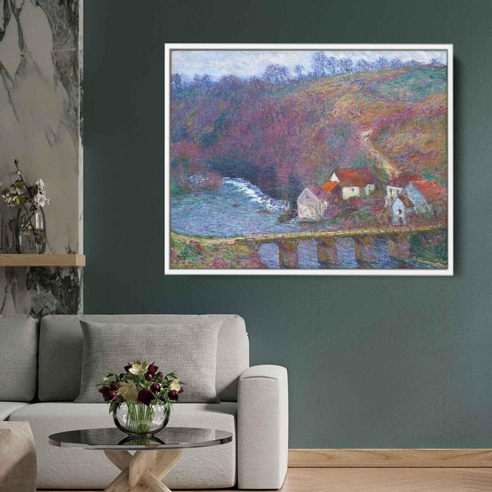 The Grande Creuse by the Bridge at Vervy (1889) by Claude Monet - Canvas Artwork