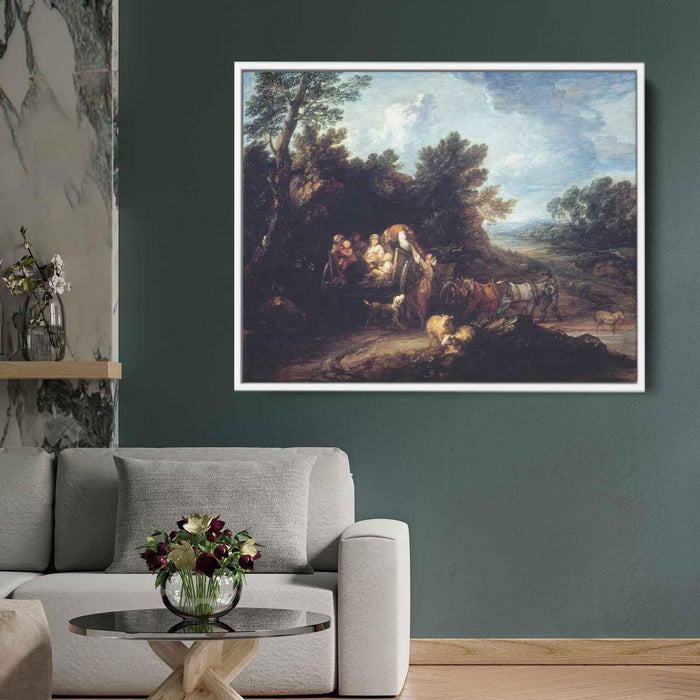 The Harvest Wagon (1784) by Thomas Gainsborough - Canvas Artwork