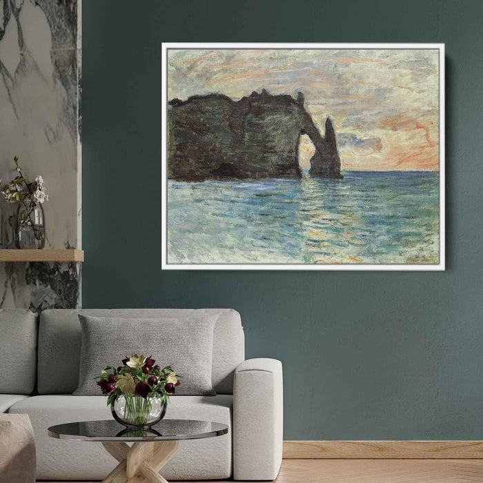 The Manneport, Cliff at Etretat by Claude Monet - Canvas Artwork