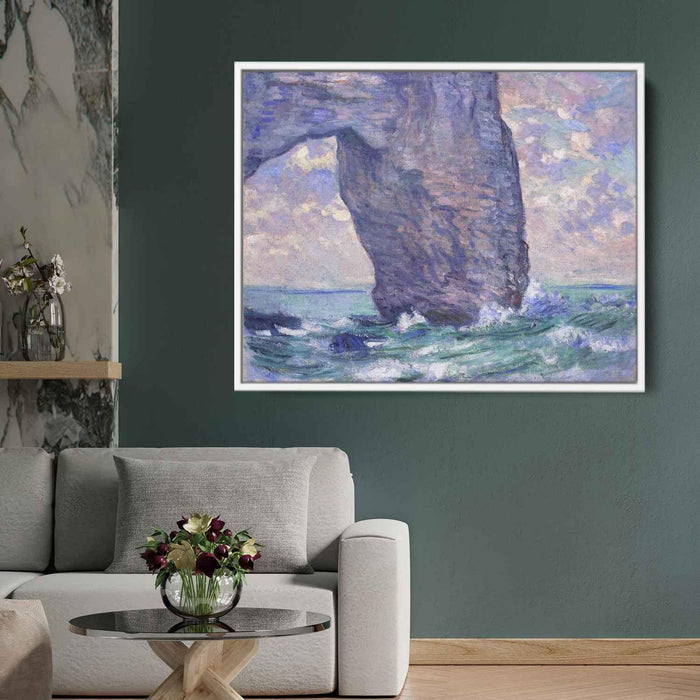 The Manneport, Seen from Below by Claude Monet - Canvas Artwork