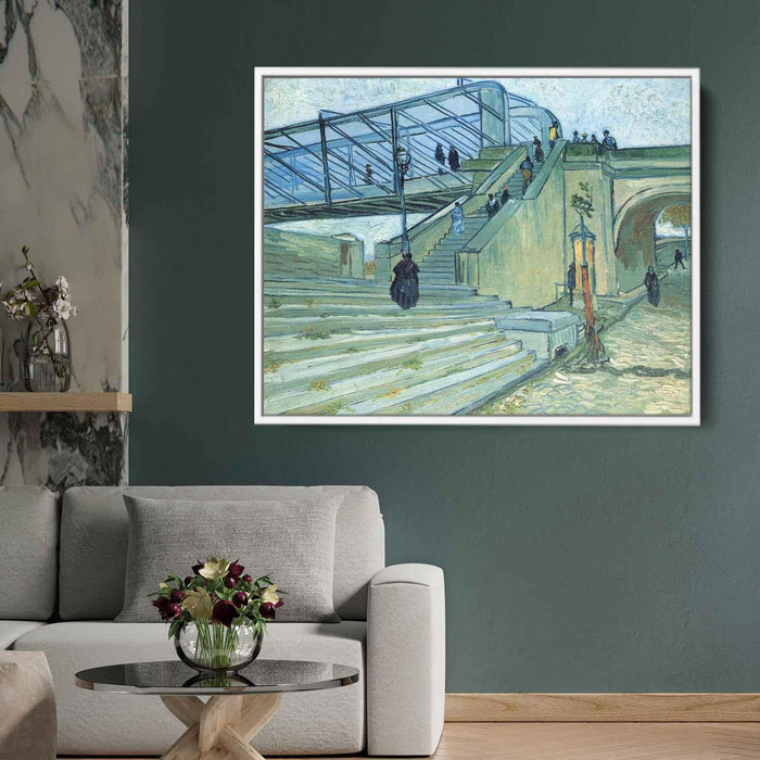 The Trinquetaille Bridge (1888) by Vincent van Gogh - Canvas Artwork