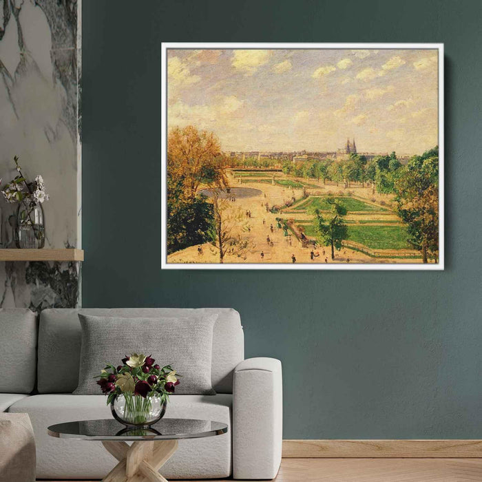 The Tuilleries Gardens Morning, Spring, Sun by Camille Pissarro - Canvas Artwork