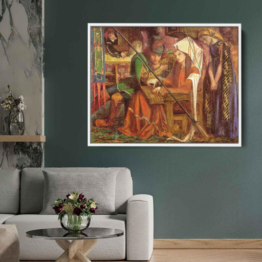 The Tune of the Seven Towers (1857) by Dante Gabriel Rossetti - Canvas Artwork