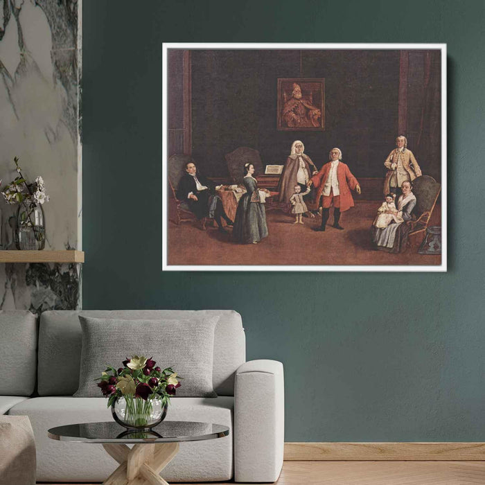 The Venetian Family (1765) by Pietro Longhi - Canvas Artwork