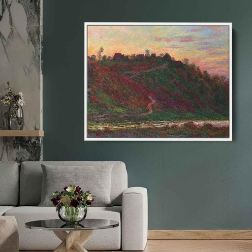 The Village of La Roche-Blond, Sunset by Claude Monet - Canvas Artwork