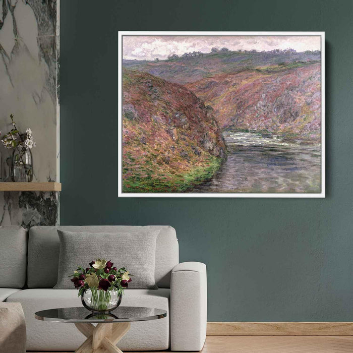 Valley of the Creuse (Grey Day) (1889) by Claude Monet - Canvas Artwork