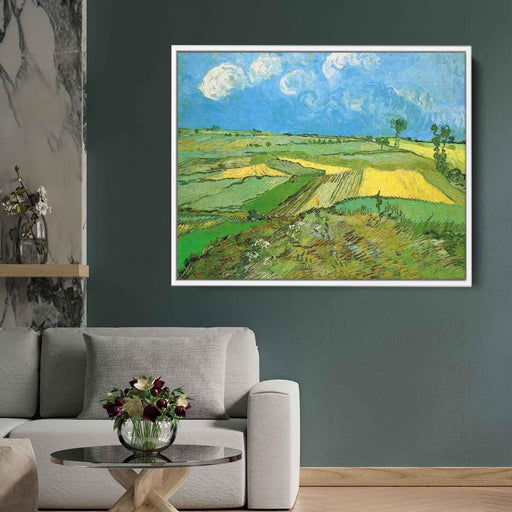 Wheat Fields at Auvers Under Clouded Sky (1890) by Vincent van Gogh - Canvas Artwork